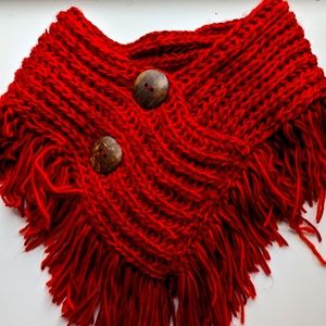Burgundy scarf